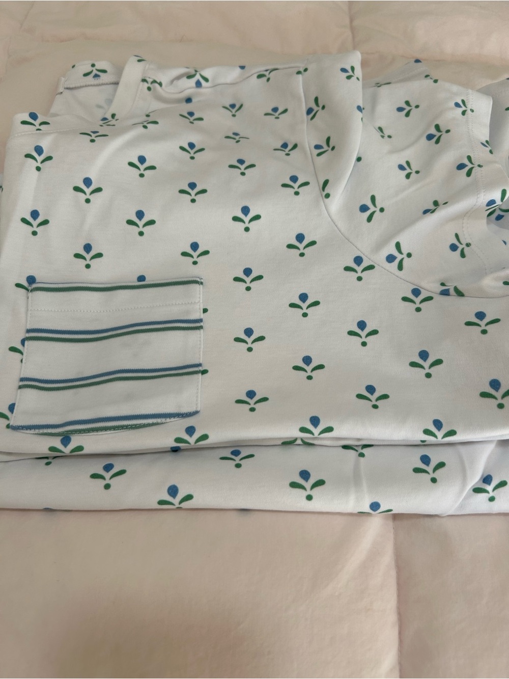 Pima Crew Wide Leg Pajama Set